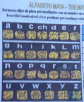 alfabeto maya, mayan alphabet